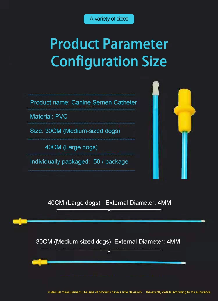 Dog Canine AI Kit artificial intrauterine insemination sheath semen catheter Express Semen Transport