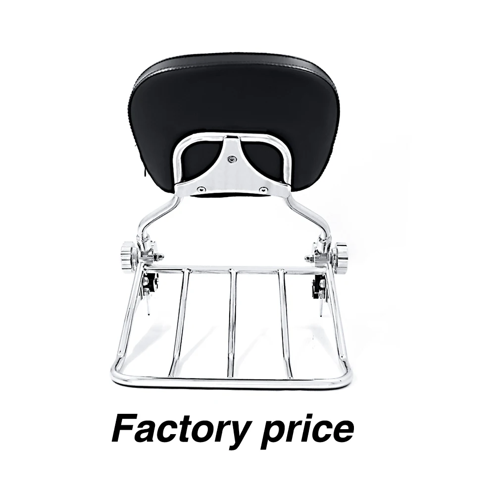 Motorcycle Adjustable Detachable Backrest Sissy Bar For Harley Davidson Touring Models 2009-2019