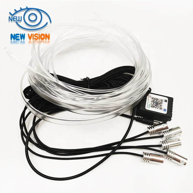 
LED Car Auto Interior Neon Atmosphere Light Lamp Strip 5 in 1 Foot Decoration EL Led Strip Light 