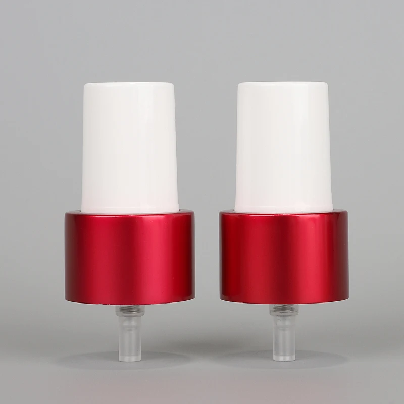 Wholesale 24/410 28/410 20/410 Aluminum red color Fine Mist Sprayer Pump Spray Head Use For Cosmetics