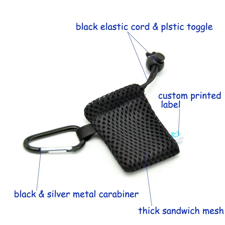 Custom Mini Size Eyelash Packaging Mesh Bag Nylon Bag with Toggle ME-25