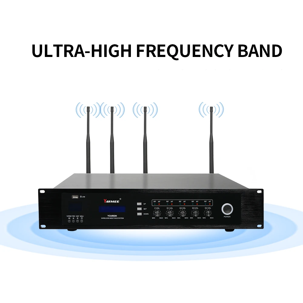 YCU892-YARMEE Basic Video Conference System Wireless Microphone for Audio and Voting Function for Discussion Meetings