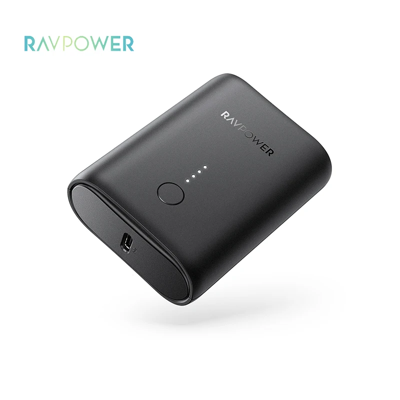 Ravpower electronics cheap price RP-PB194 10000mah powerbank PD+QC 2-Port 18W portable mini carry fast charging power bank