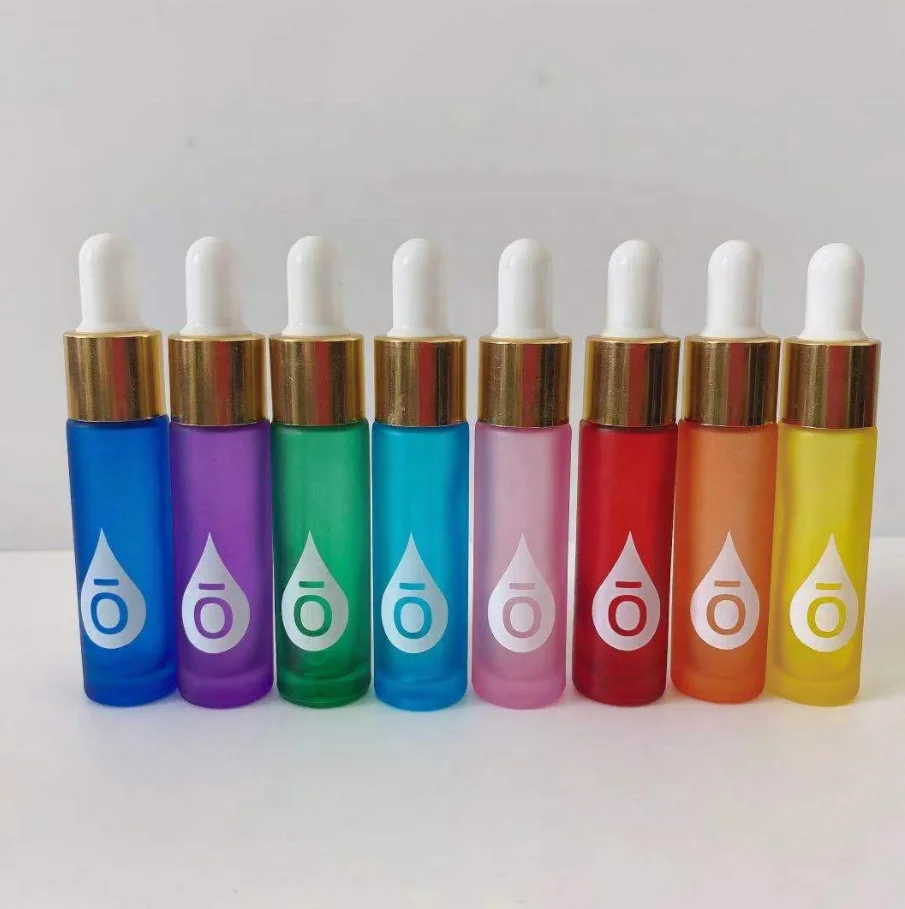 roller on tube ess oil perfume colorful matte color glass bottle with aluminum cap 10ml 5 ml 7 ml print logo