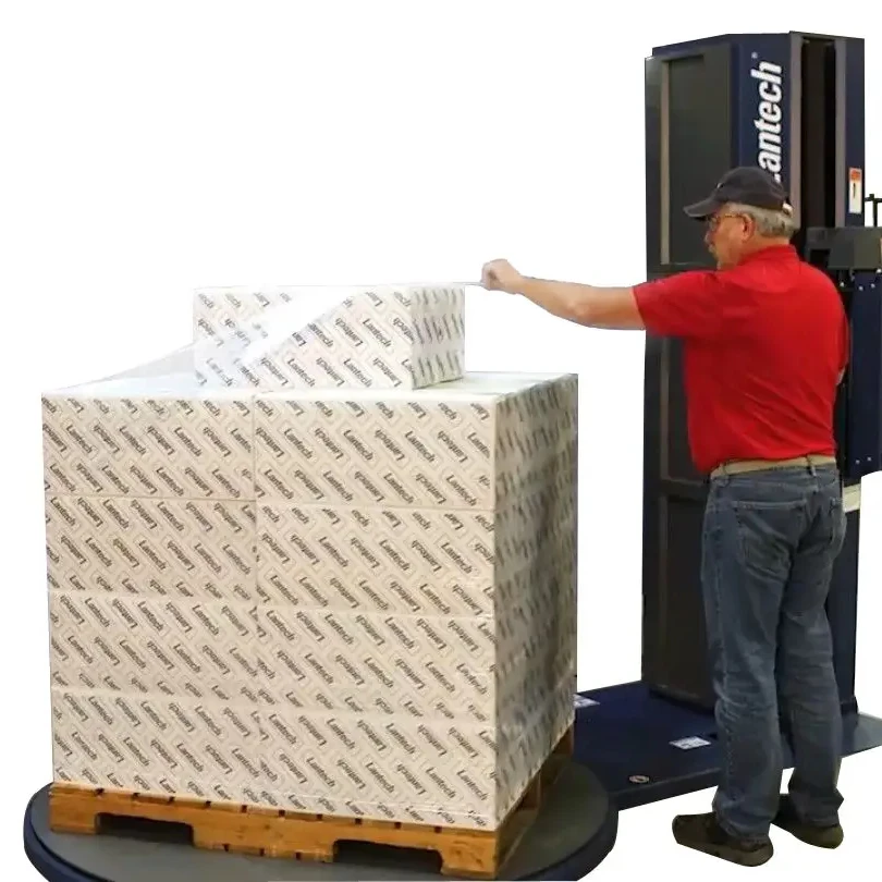 Carton Biodegradable High Quality Customized Pallet Wrapping For Machine Use Cast Shrink 17 Mic Stretch Film Roll