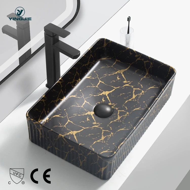 hand wash basin guangzhou sanitary ware rectangular overlaying sink for bathroom house