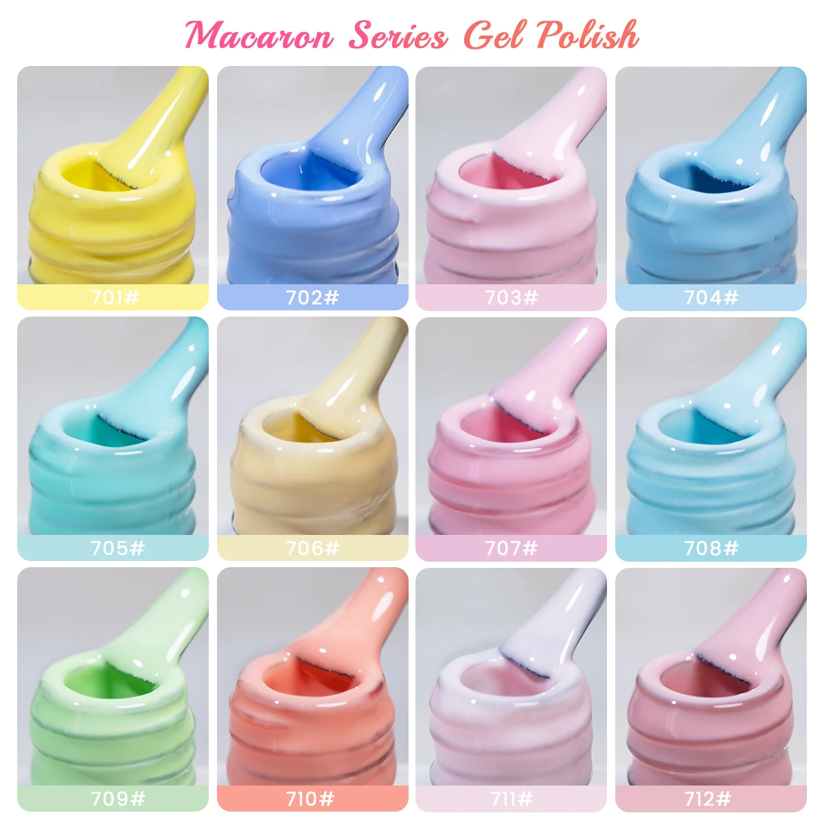 New Summer Season HEMA Free Odorless Vegan Nail Gel Varnish Semi Permanent Soak Off UV LED Gel Polish Color Set