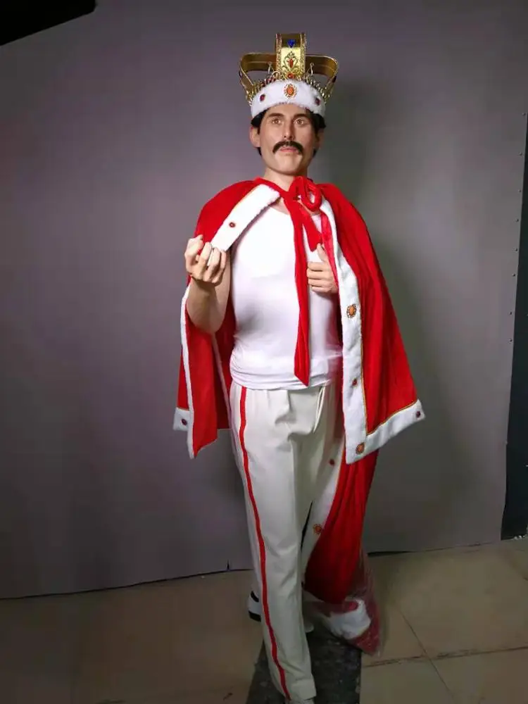 British Famous Singer Freddie Mercury Lifesize Wax Figure For Sale