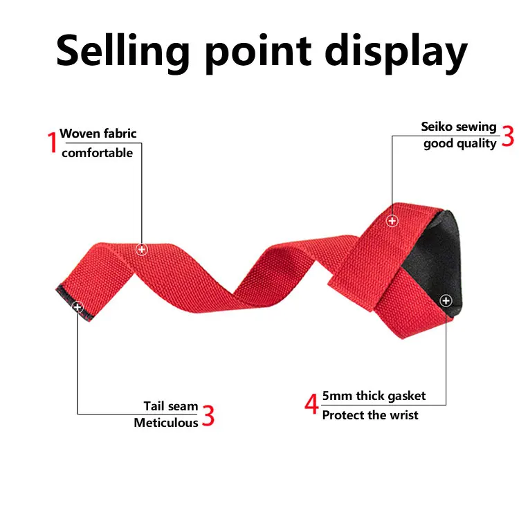Dropshipping Weight Lifting Training Gym Strap Wrist Strap Support gym wrist straps