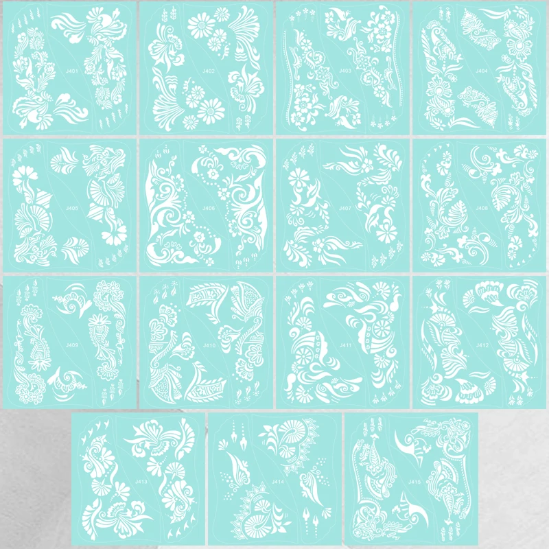 OEM New Product Colorful Body Painting Art Disposable Semi Permanent 3D Disposable White Waterproof Lace Henna Temporary Tattoo