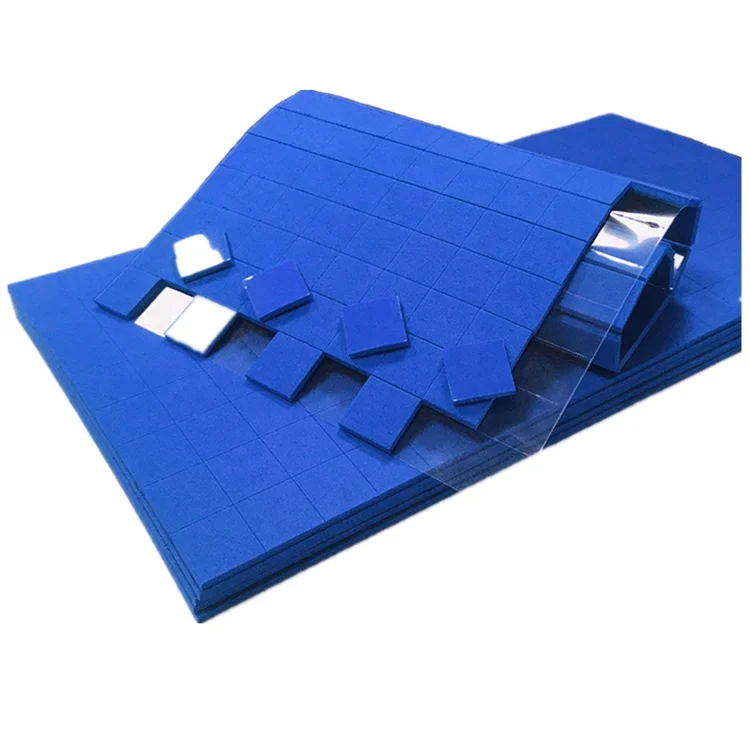 Blue Rubber Adhesive Glass Protection Cork Separator Pads for Glass Protecting  Glass Transit Low Tack Protection Pads