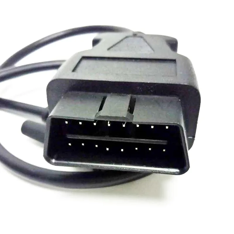 16pin Male OBD OBD II OBD2 To RS232 Serial VGA D-Sub 9 DB9 4 Female Port 5Way Cable For Car Diagnostics