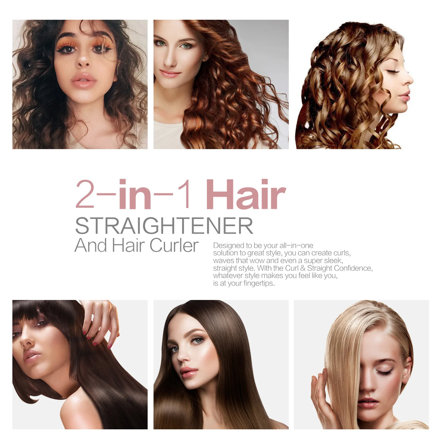 AIWO Wholesale Gold Ionic Hair Straightening Comb Gift Set Hair Straightener Free Sample