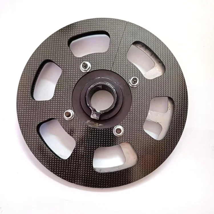 CNC Cutting Carbon Fiber Sheet for Go-cart Sprocket Protector