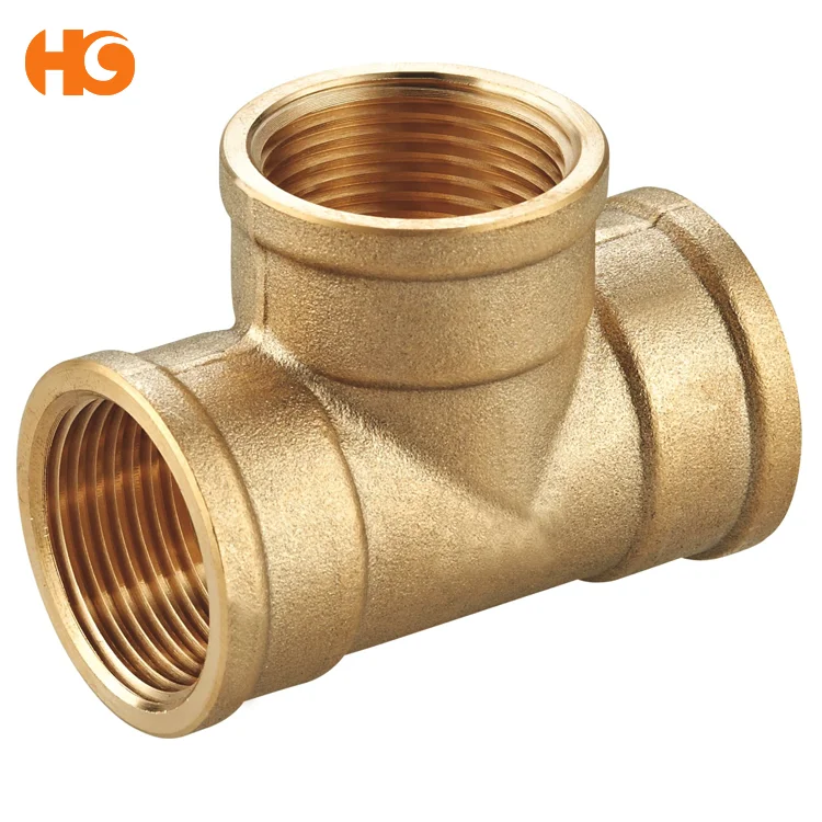Brass  Pipe Fitting  Equal  Tee  From YUHUAN  HUIGAO