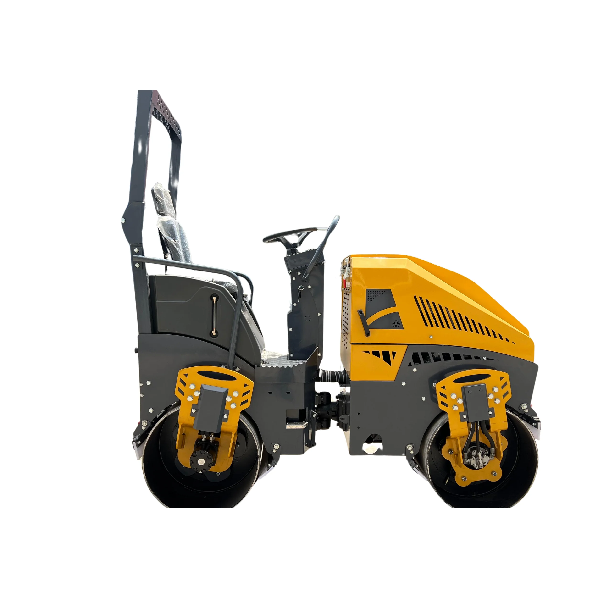 Hot Selling 2 Ton Hydraulic Vibration Double Steel Drum Mini Roller for Road Construction