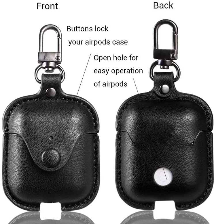
Amazon hot sell oem fashion luxury leather earphone Accessories case cover 