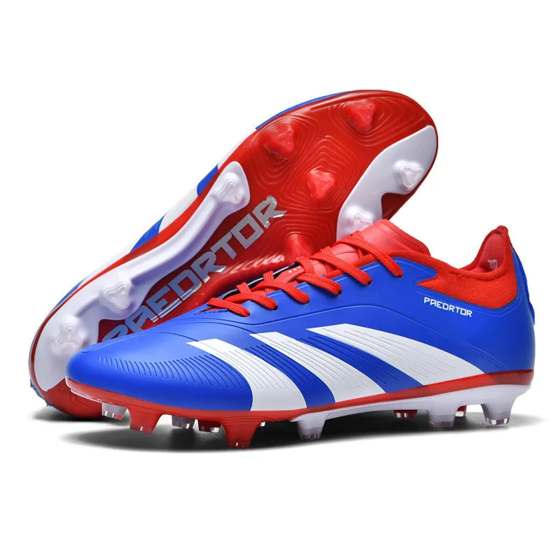 Cross-border 2024 New Messi European Cup Putian Seamless Fly Knitted Football Shoes Male Student Lawn Sports Shoes