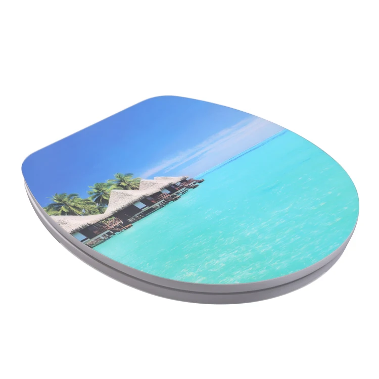 Angel Shield MDF european standard bidet elongated sanitary ware toilet wc seat cover soft close