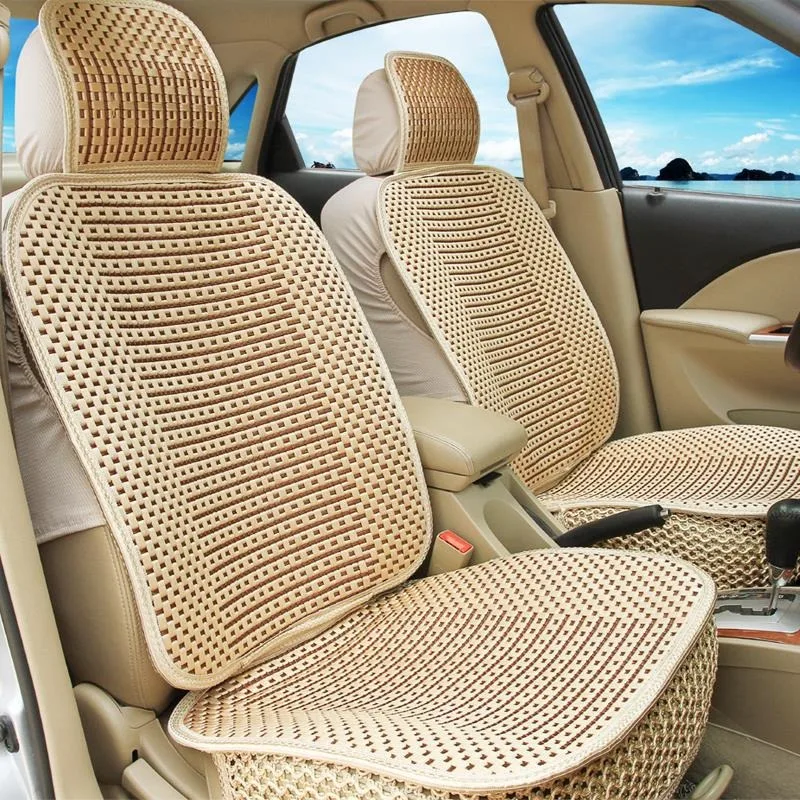 Auto Accessories summer seat cushion for car ice silk breathable universal car cooling seat cushion girly seat cover car beige