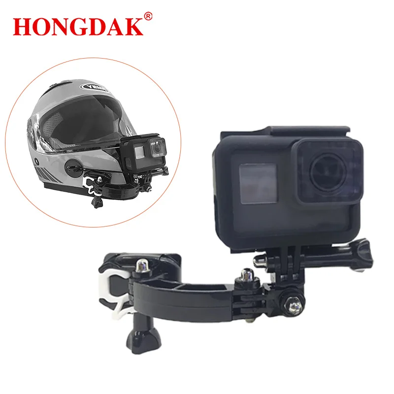 HONGDAK Adjustable Base Helmet Mount for GoPro 10 9 8 Xiaomi EKEN Dji Action Camera Motorcycle Mount Riding Belt Head Accessory