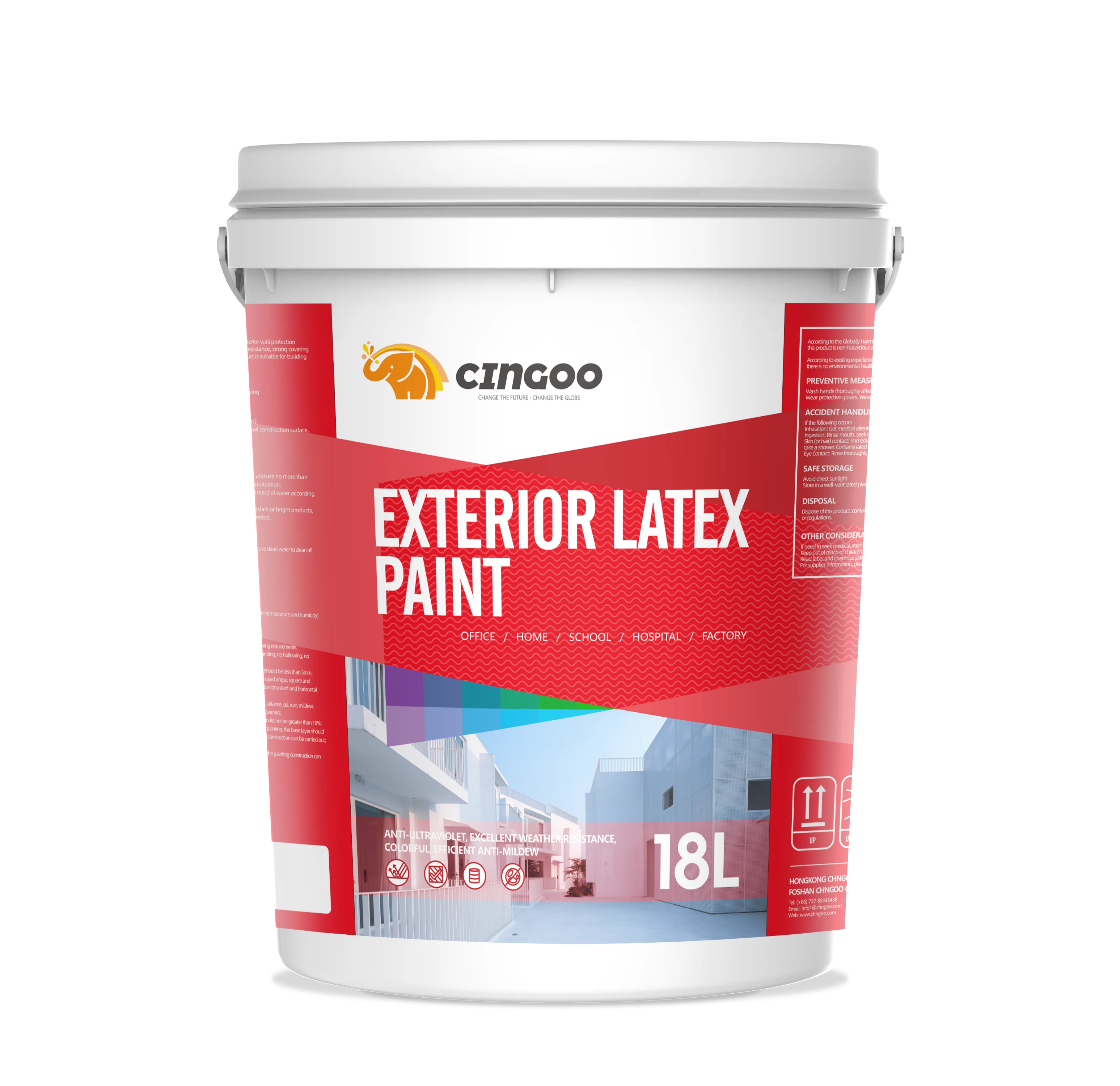 CINGOO China Paint Customized Exterior Latex Wall Paint