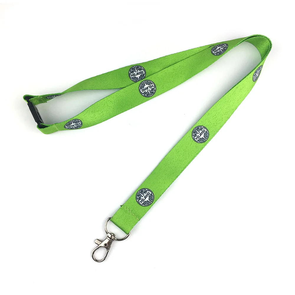 Custom Logo Eco Friendly Holder With Neck Strap Breakaway Lanyard Bamboo Eco Friendly Lanyard