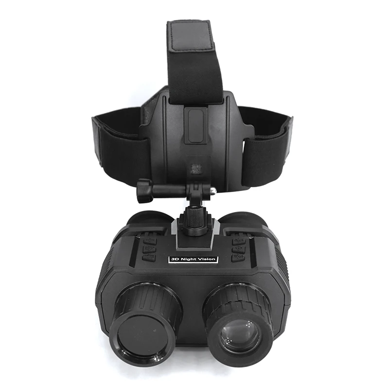 NV8000 Digital 1080P Night Vision Devices 4X Zoom Infrared Head Mounted Night Vision Binoculars with 3D Display 250M Night Range