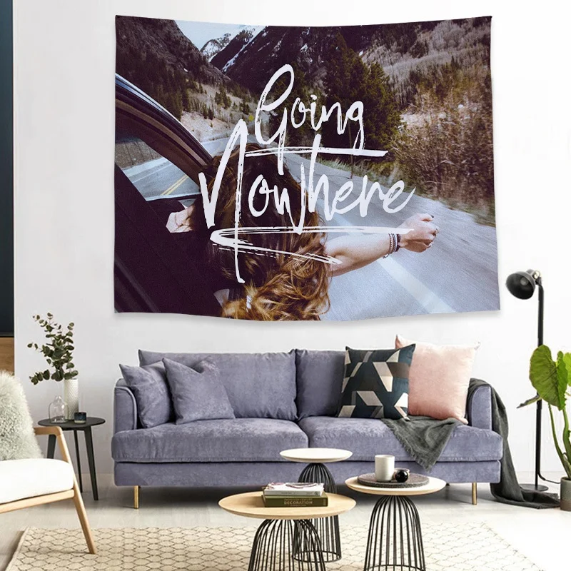 Custom Printing Hanging Blankets Wall Hanging Tapestries Bulk 2022 Popular Home Decoration Polyester Traditional * Rectangular