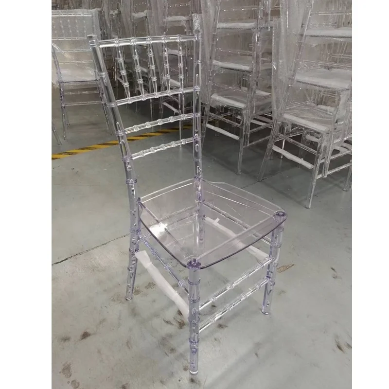 Прозрачные кристаллы Тиффани Chiavari банкетные стулья для свадьбы открытый обеденный стул