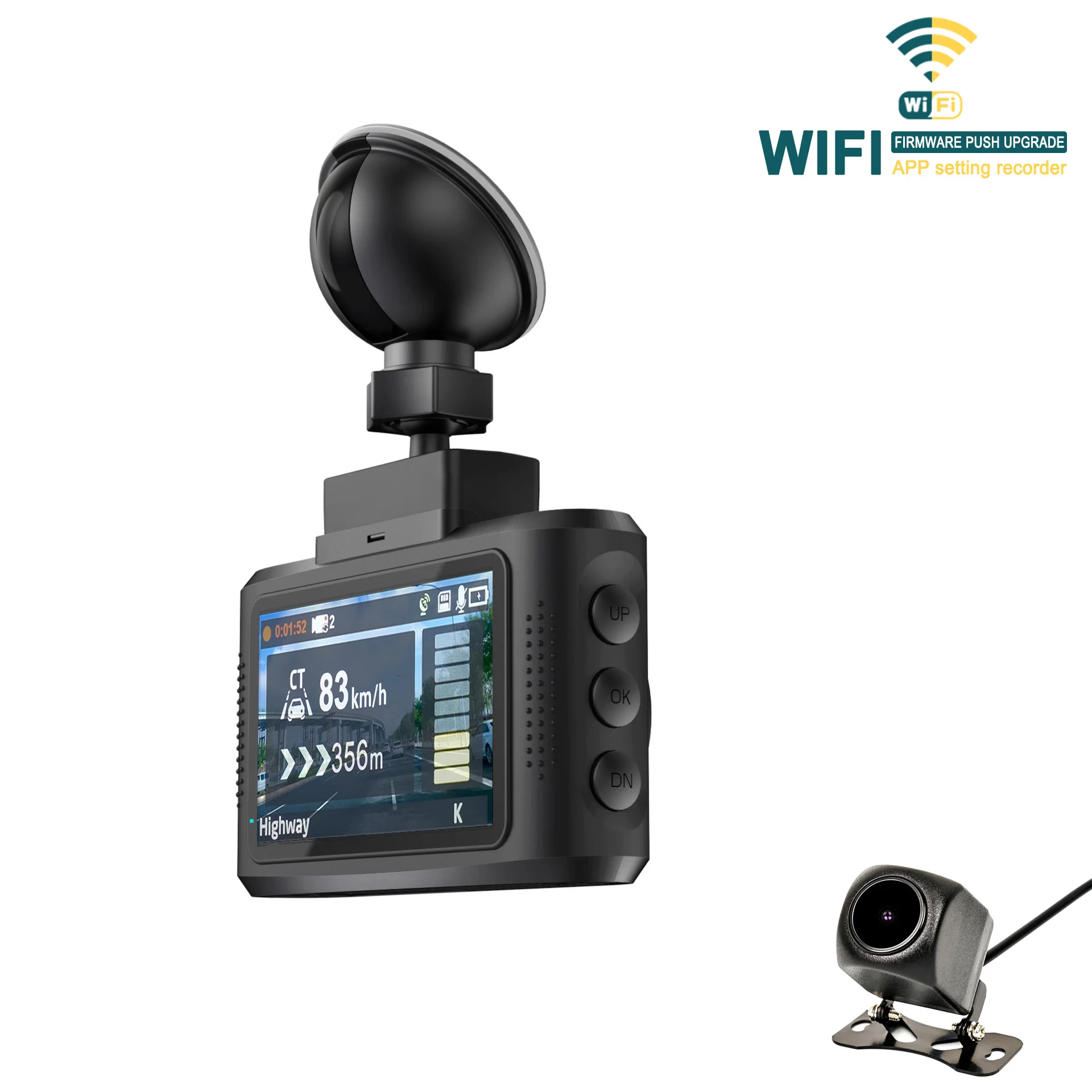 FCWS radar 3.0 HD Car Dash Camera Early Warning DVR GPS Signature Radar Detector