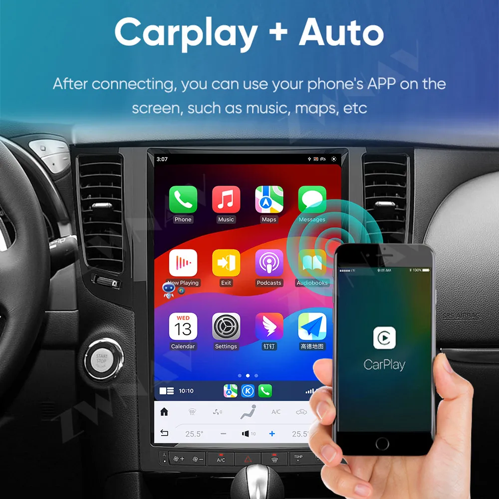 ZWNAV 14.5 Inch Carplay For Infiniti QX70 2013-2019 Car Radio GPS Navigation Multimedia Video Player Display Screen Car Stereo