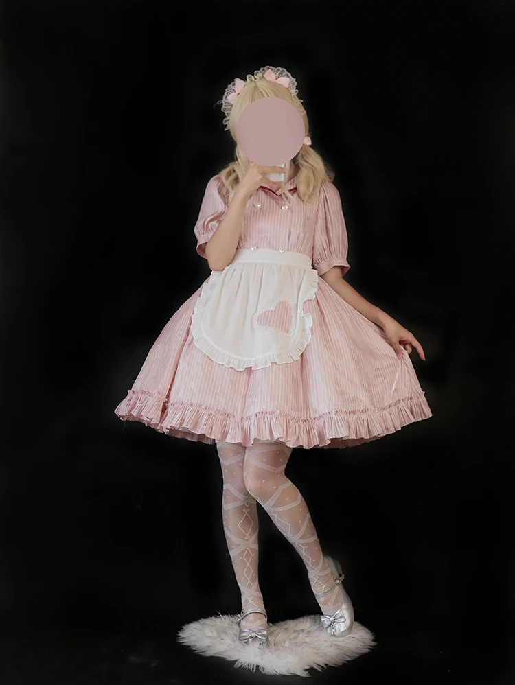 
Sweet Afternoon Tea One-piece Lolita Dress Short Sleeve Fashionable and Quantity Simple Custom Summer Dress 
