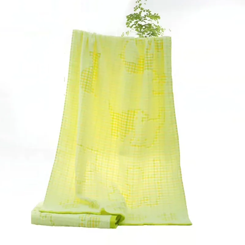 Kid Bath Towel 100% Cotton Super Soft Towel Zero Twist Yarn Kitty Jacquard