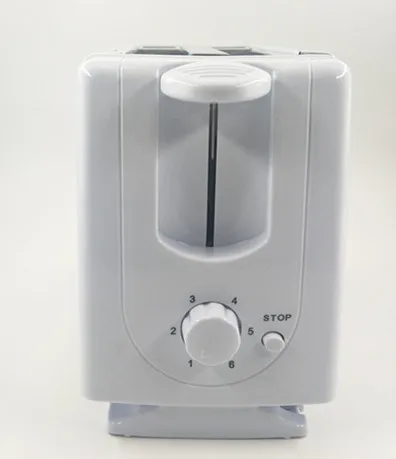 
Stainless Steel Housing Mechanical Timer Control auto popup 2 slice mini electric bread toaster maker 