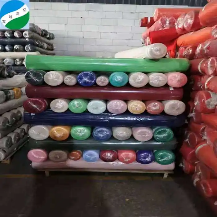 Warehouse  good quality polyester bubble chiffon dyed fabric in stock lot tecidos importados da china