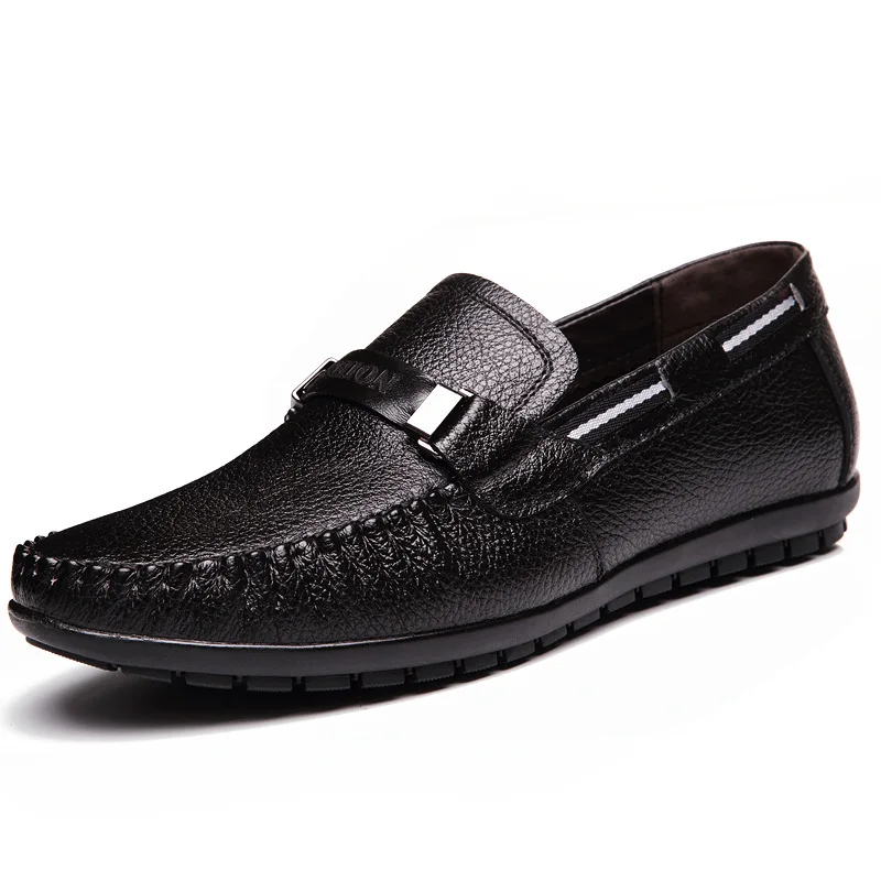 Men Soft Moccasin Driving Shoes Big Size Genuine Leather Boats Men Loafers Shoes