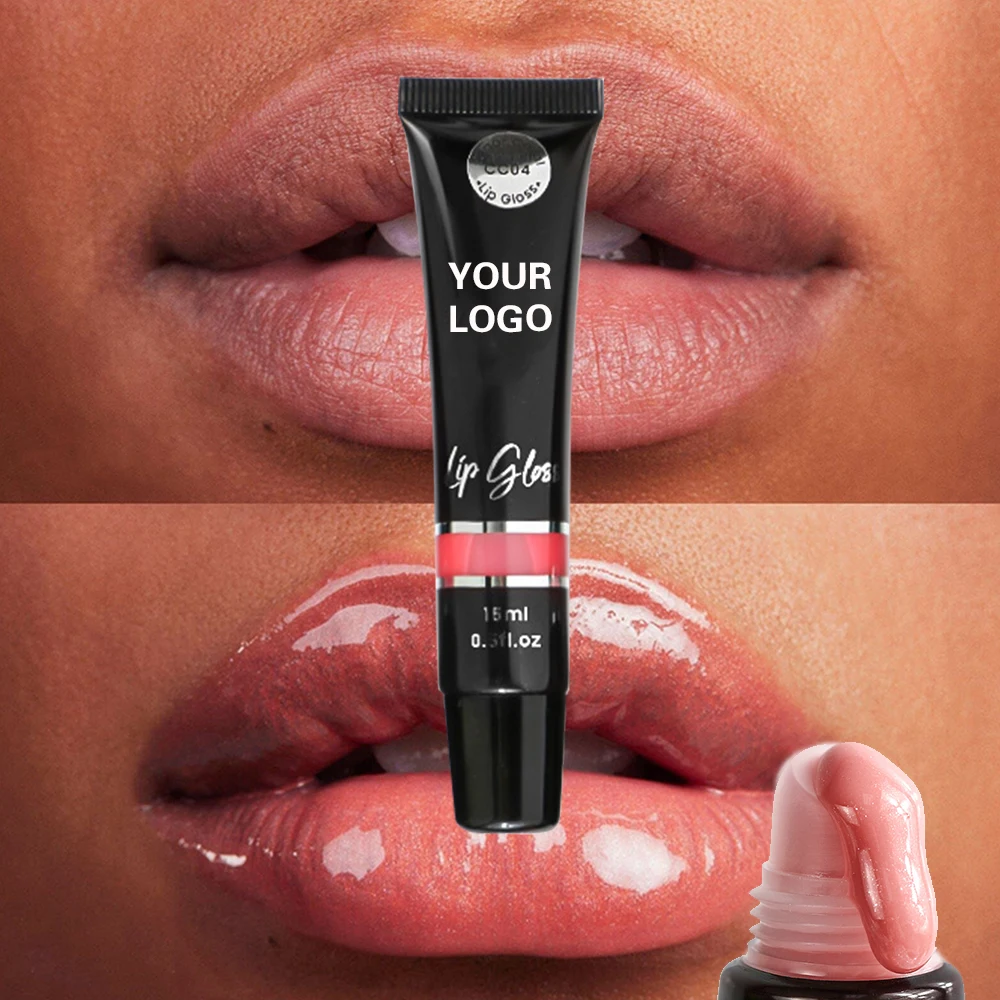 Lip Gloss Packaging Base Wholesale Bulk Glossy Private Label Custom Glitter Clear Vendor Lip Gloss
