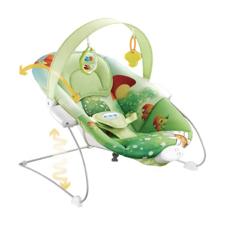 Adjustable Baby Vibrating Chair Outdoor Baby Rocking Bouncer With Sleepy Music