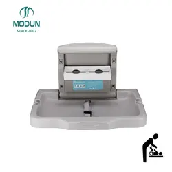 HDPE plastic bed table wall mounted infant diaper unit baby changing station for children