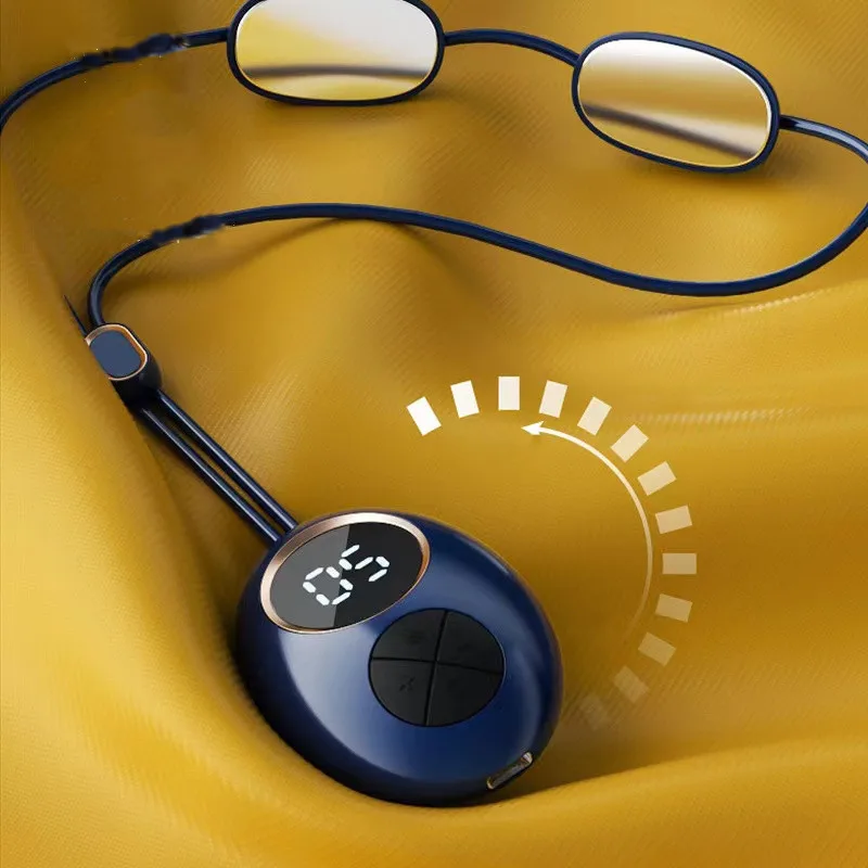 Portable Cervical Spine Massager Hot Compress Deep Tissue Acupuncture Stimulator EMS Dual Pulse Pendant Electric Neck Massager