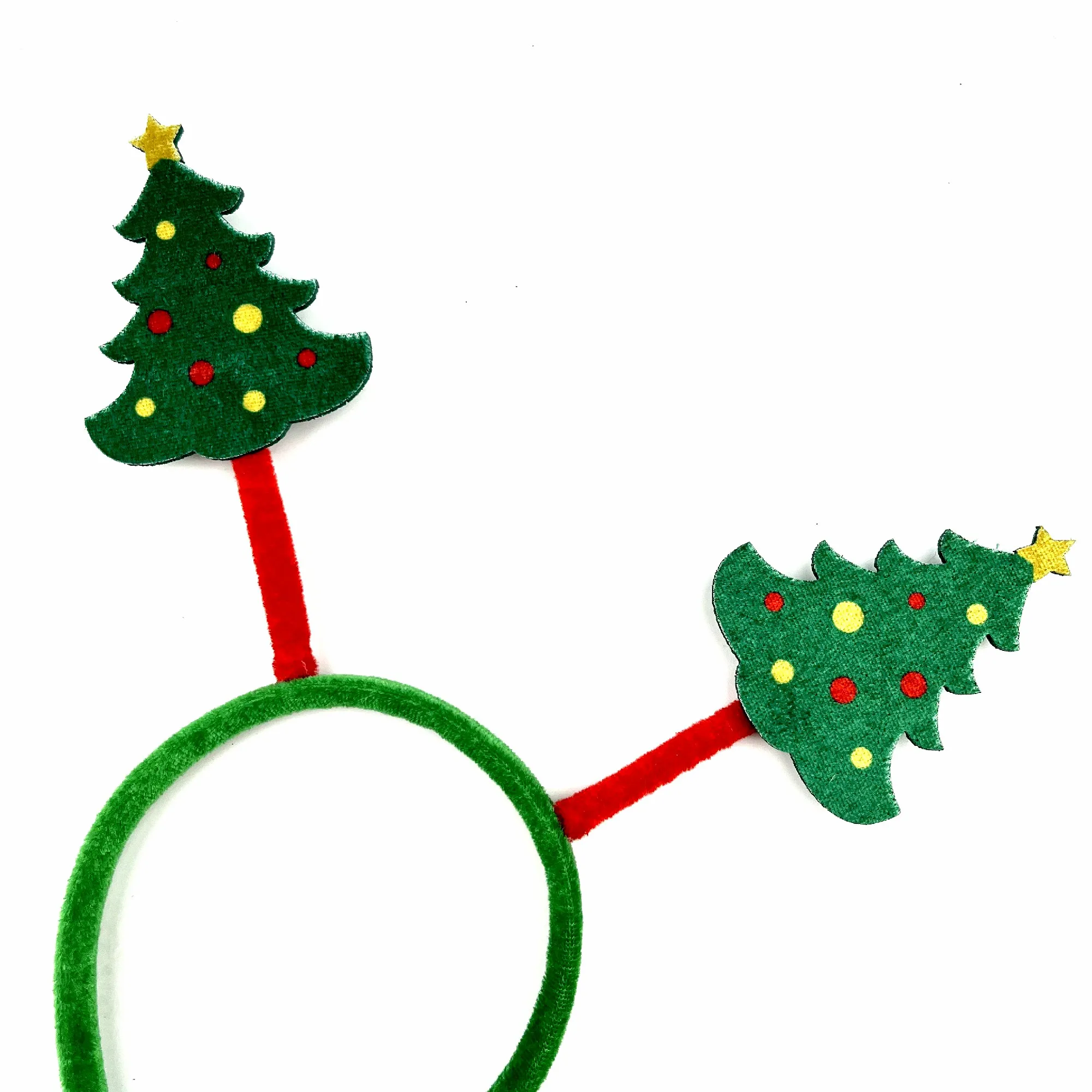 Factory Custom Santa Claus Spring Shaking Father Christmas Glitters Snowman Elk Feather Xmas Marabou Headband