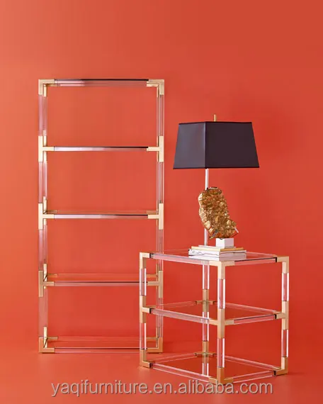 Современный прозрачный акриловый книжный шкаф для дома и офиса металлическая книжная