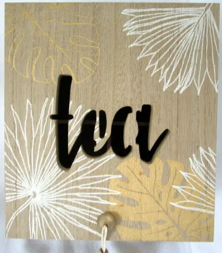 Antique wooden tea bag storage gift organizer box custom design 4 compartment  with gold leaf paint