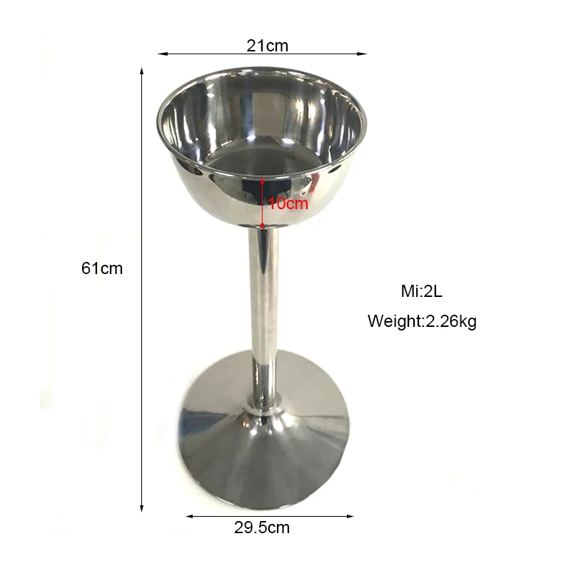 Stainless Steel 304 wine rack stand ice bucket wine bottle holder