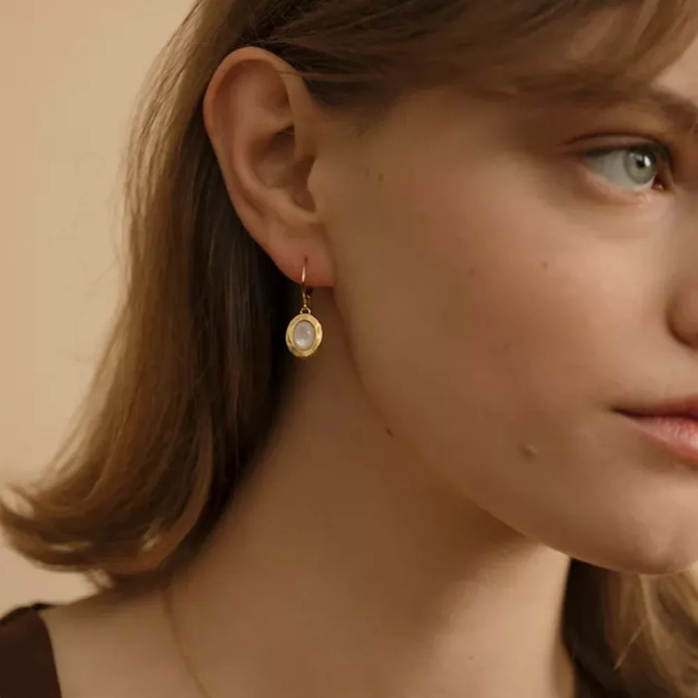 New Fashion Vintage Jewelry Star 18K Gold Plated Stainless Steel Hollow Clear Zircon Powerstar Pendant Necklace