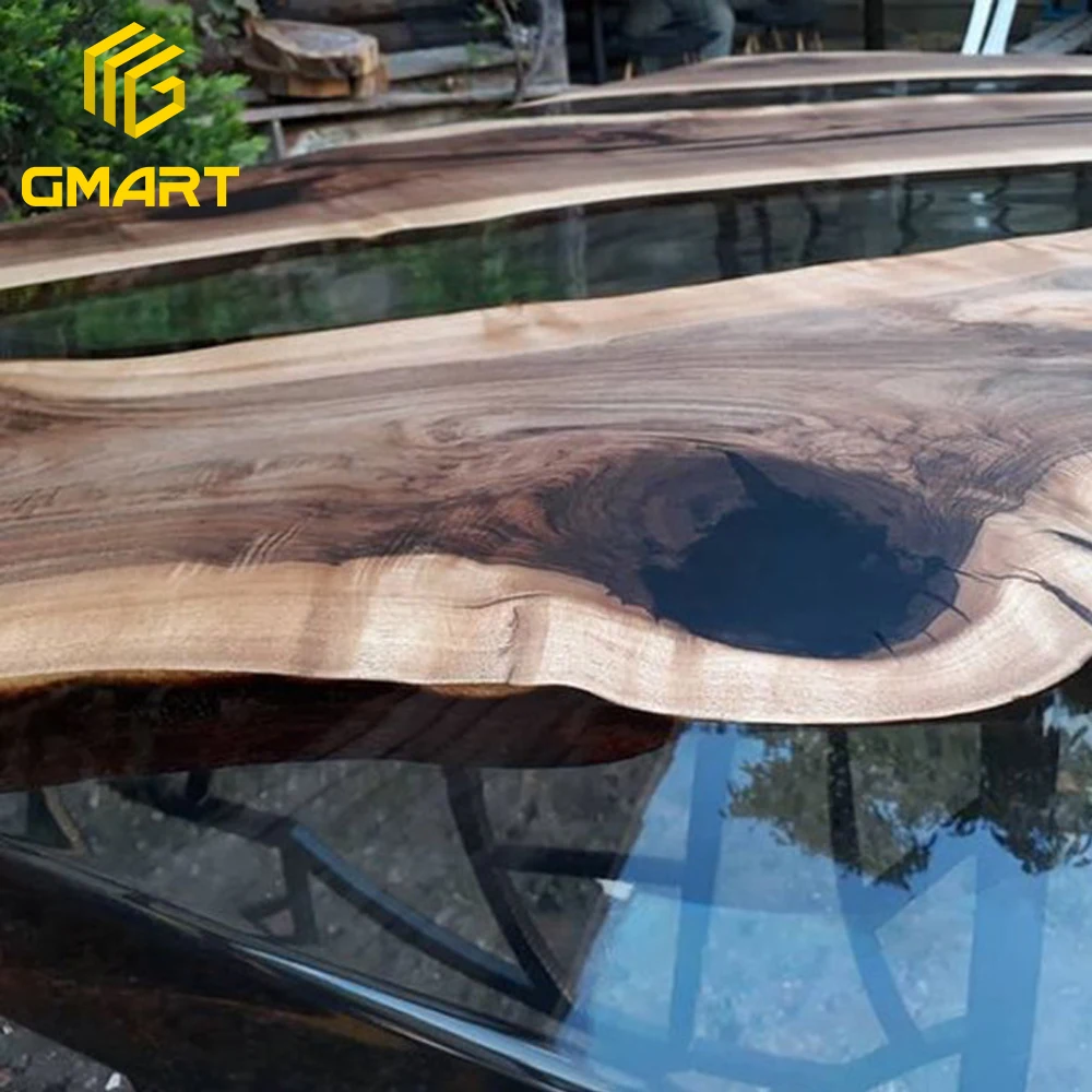 Gmart лучший продавец индивидуальные эпоксидные журнальные столы уникальный дизайн деревянные плиты эпоксидная