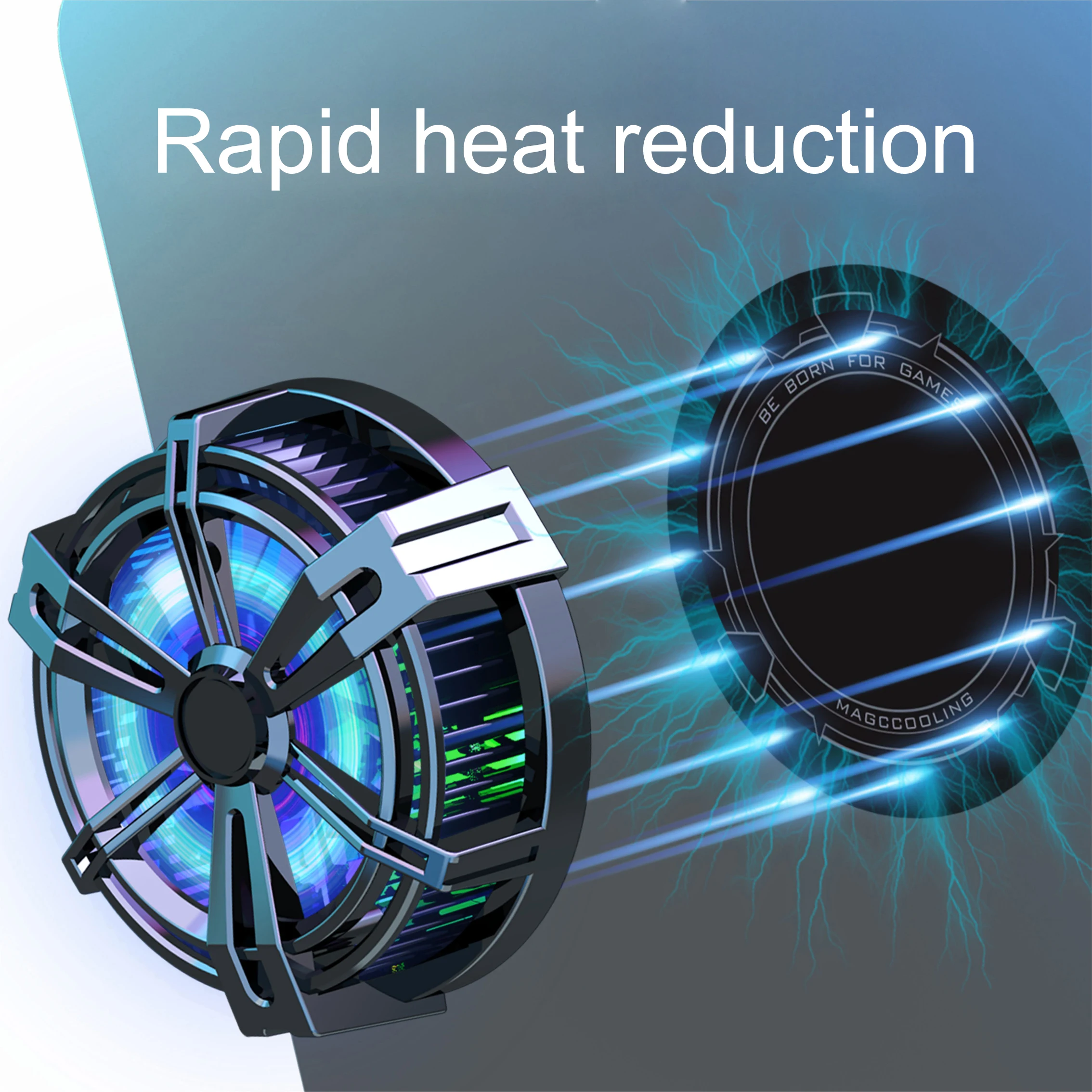 X12 Radiator cooler for phone mobile Pad refrigerator cooling fan phone semiconductor magnetic radiator