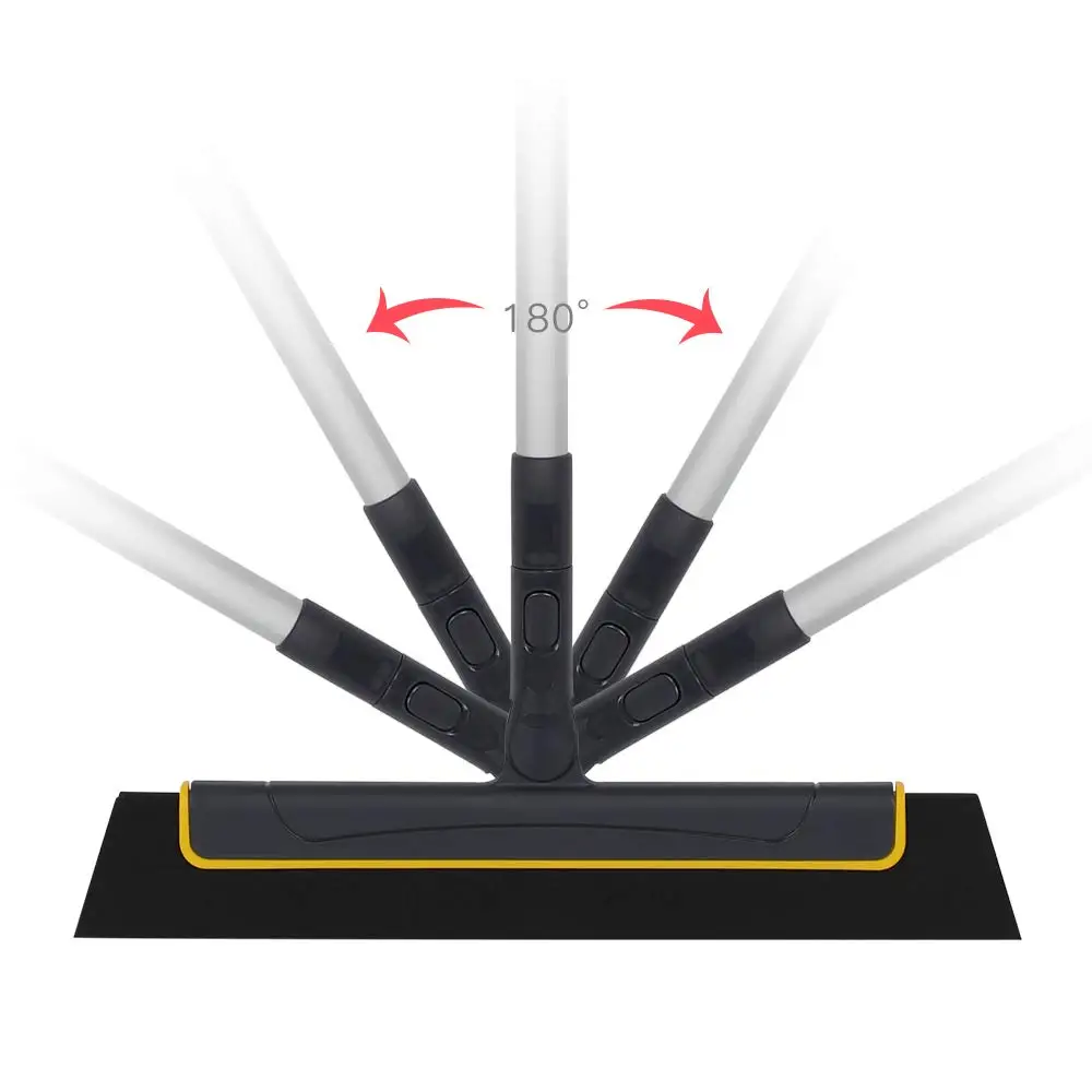 Floor Squeegee Broom Perfect for Shower Bathroom Kitchen Home Tile Pet Hair Fur Floor Marble Glass Window Water Foam