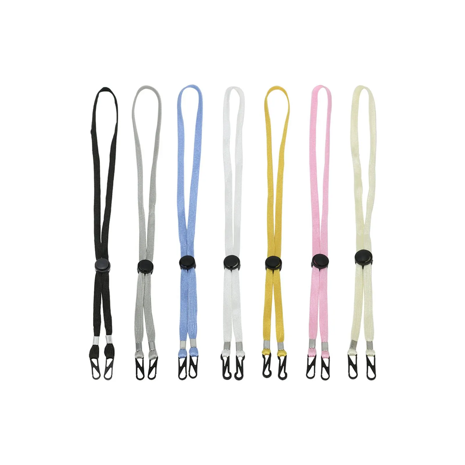 Vlovelife 1 шт. 14 дюймов Регулируемая длина шейный регулируемый ремешок на шею с овальной застежка и съемная пряжка для чехол для Бейджа